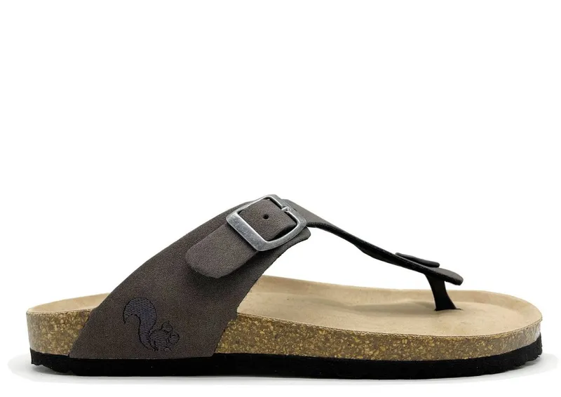 thies thies 1856 Eco Bio Thong Sandal Vegan Sandale, Grau, – Produktbild 2 von 5