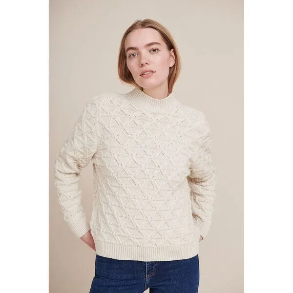 Basic Apparel Basic Apparel Strickpullover - Pullover Mira - aus Bio Baumwolle, Natur (birch), – Produktbild 1 von 4