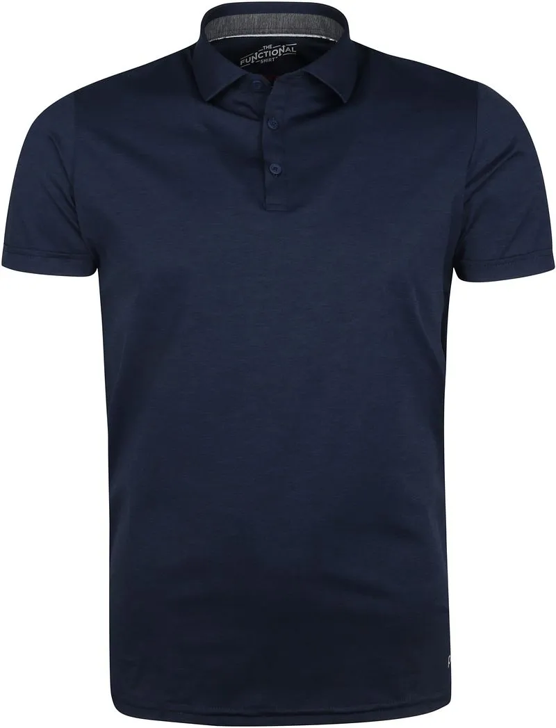 Pure Pure Functional Polo Shirt KA Dunkelblau - Größe M, Blau, – Produktbild 2 von 3