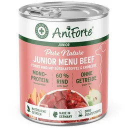 AniForte AniForte Nassfutter Junior Menue Rind 6 x 400g – Produktbild 1 von 1