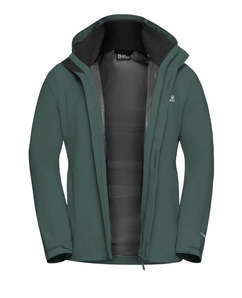 Jack Wolfskin Jack Wolfskin Regenjacke Trailtime 2-Lagen (wasserdicht, atmungsaktiv) 2026 palm grün Herren, Grün, – Produktbild 3 von 5