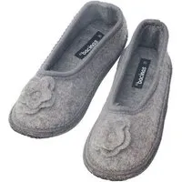 Bacinas Bacinas Warme Ballerina Hausschuhe Damen Schurwolle Wollwalk Filzsohle, Grau, – Produktbild 1 von 1