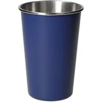 elasto elasto Edelstahl Becher 500 ml 'Metallo' - robuster Trinkbecher für unterwegs, Blau, – Produktbild 1 von 1