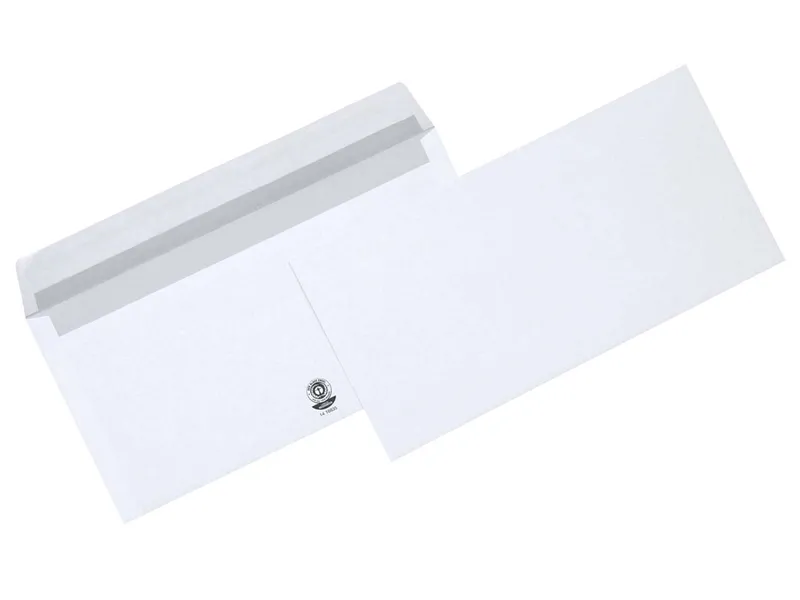 Memo 100 memo Briefumschläge 'Recycling Plus' DIN lang mit Haftklebung 80g – Produktbild 1 von 1