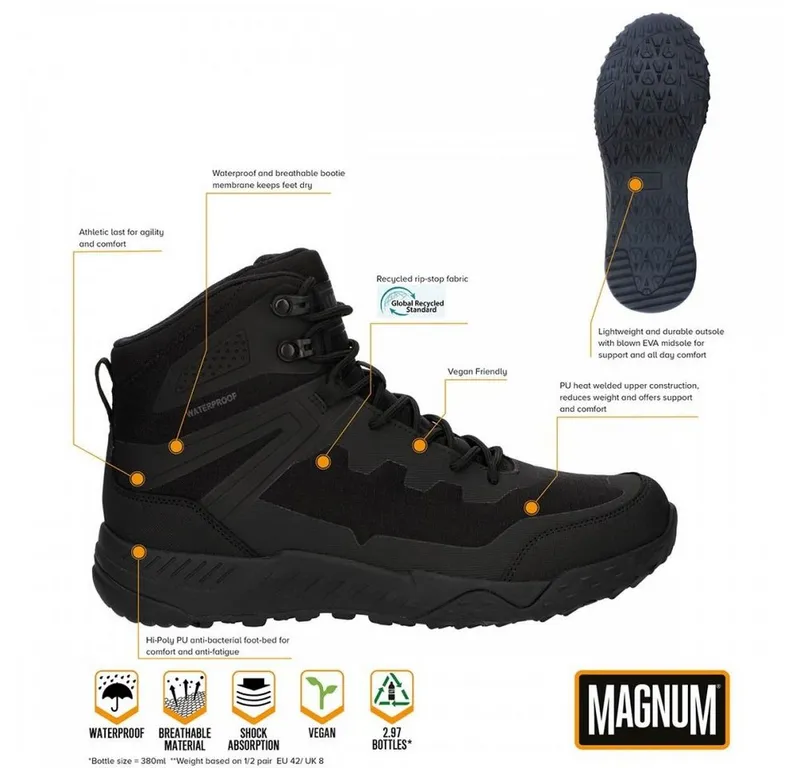 magnum magnum Einsatzstiefel, Ultima 6.0 WP, schwarz - 40 Wanderstiefel Vegan – Produktbild 3 von 3