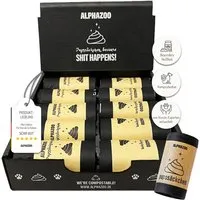 ALPHAZOO ALPHAZOO Pupssäckchen Kotbeutel für Hunde I Kompostierbare Hundekotbeutel 300 Stück – Produktbild 1 von 1