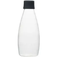 retap retap Trinkflasche "GO" 0,8 l aus Glas mit Schraubverschluss, grey – Produktbild 1 von 1