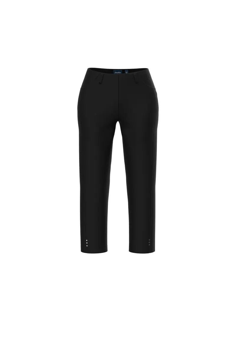 LAURIE LAURIE Damen vegan Hose Rose Regular Crop Schwarz, Schwarz, – Produktbild 1 von 2