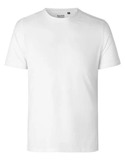 Neutral Neutral® Unisex T-Shirt Sportshirt Laufshirt Bodyfit Körpernah Schnell trocknend von Neutral RPet Recycling Polyester, Weiß, – Produktbild 2 von 4