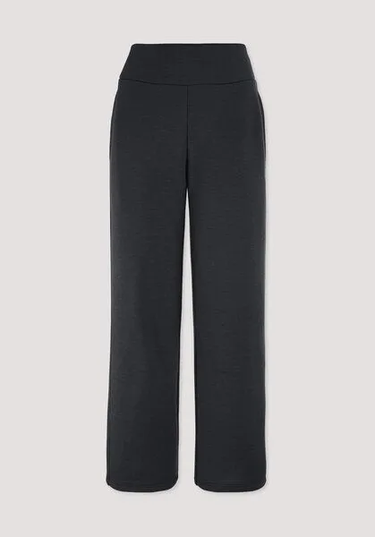 hessnatur hessnatur Hose Wide Leg ACTIVE WOOL aus Bio-Merinowolle, Schwarz, – Produktbild 3 von 3