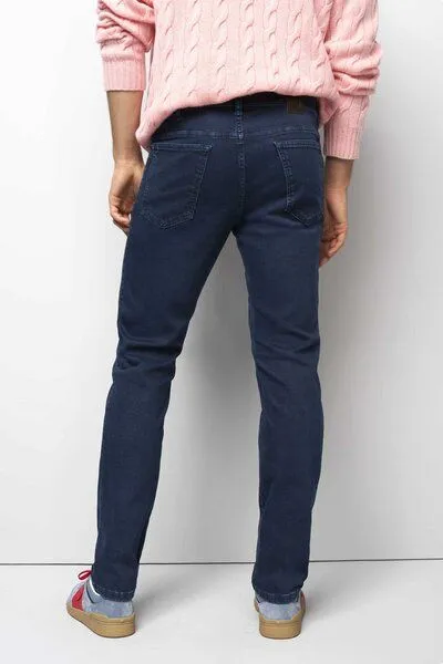 M 5 BY MEYER M 5 BY MEYER BAUMWOLL-TENCEL Jeans, Blau (dark blue), – Produktbild 4 von 5