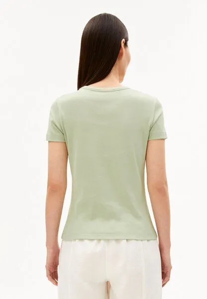 ARMEDANGELS ARMEDANGELS KARDAA Damen Ripp-T-Shirt aus Bio-Baumwoll Mix, Foam, – Produktbild 2 von 4