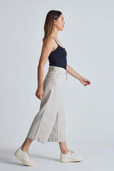 Flax and Loom Flax and Loom Leinen Culotte Betty, Natural (weiß), – Produktbild 6 von 7