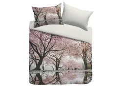 Kayori Kayori Bettwäsche Sognamo Navan Bunt, Baumwolle, 2 teilig, Landschaft, Bäume, Blüten, See – Produktbild 1 von 1