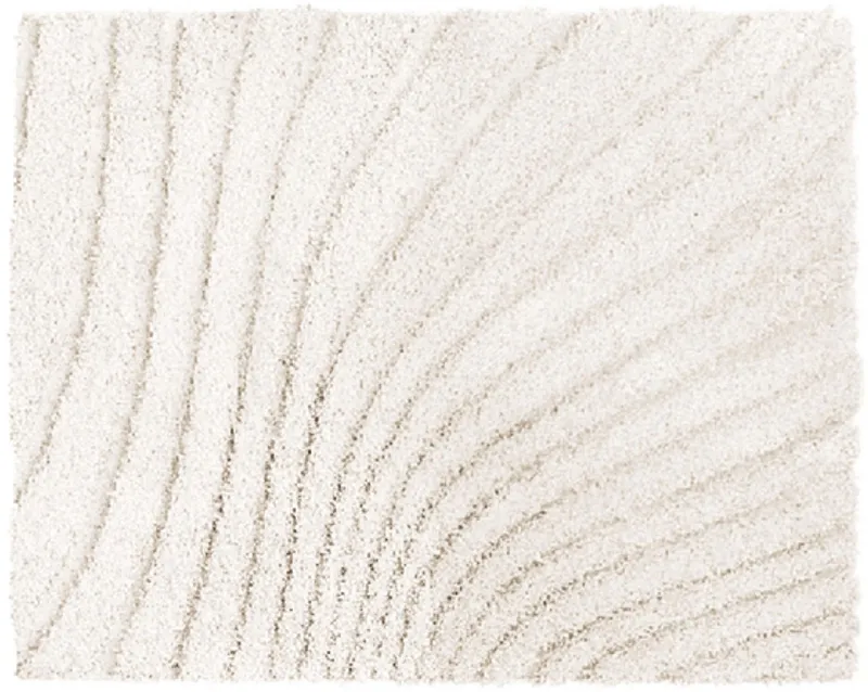 Grund Grund Badematte Caffi, Höhe 20 mm, rutschhemmend beschichtet, fußbodenheizungsgeeignet, Polyester, rechteckig, Zeitlos schönes Wellenmuster, mit Hoch-Tief, 5 Jahre Garantie, Beige, – Produktbild 1 von 7