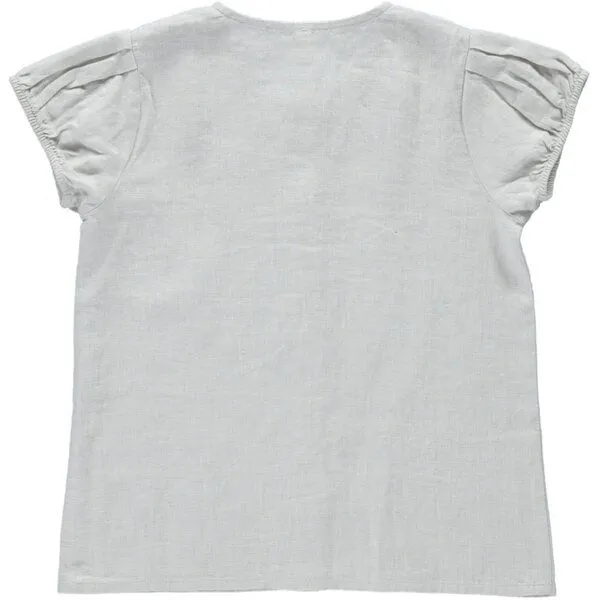 PETER JO PETER JO Shirt Gerbera aus Leinen, Creme, – Produktbild 2 von 4