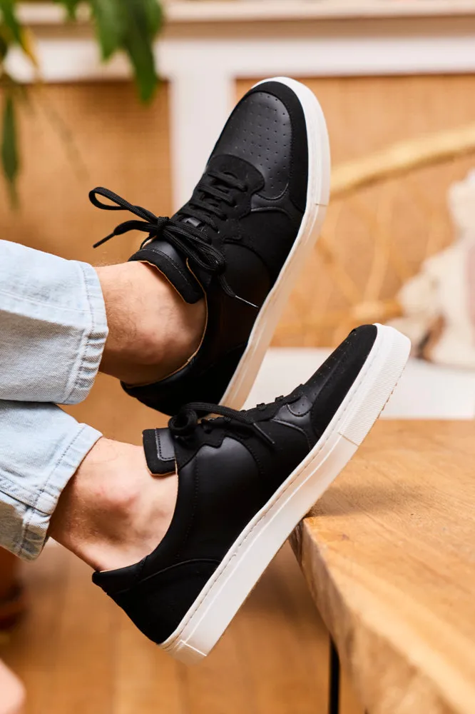 Minuit Sur Terre Minuit Sur Terre Herren vegan Sneaker Barkley Schwarz, Schwarz, – Produktbild 2 von 2
