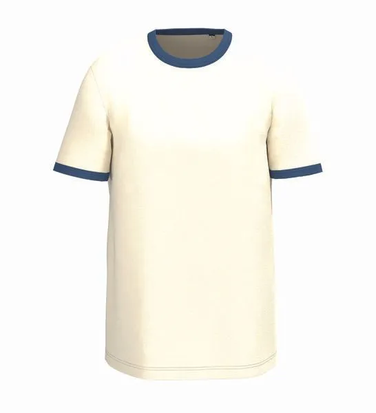 Greenspired Greenspired Herren Ringer T-Shirt aus Bio-Baumwolle 180 g/m² S - XXL 180g/m², Elfenbein-navy, – Produktbild 2 von 2