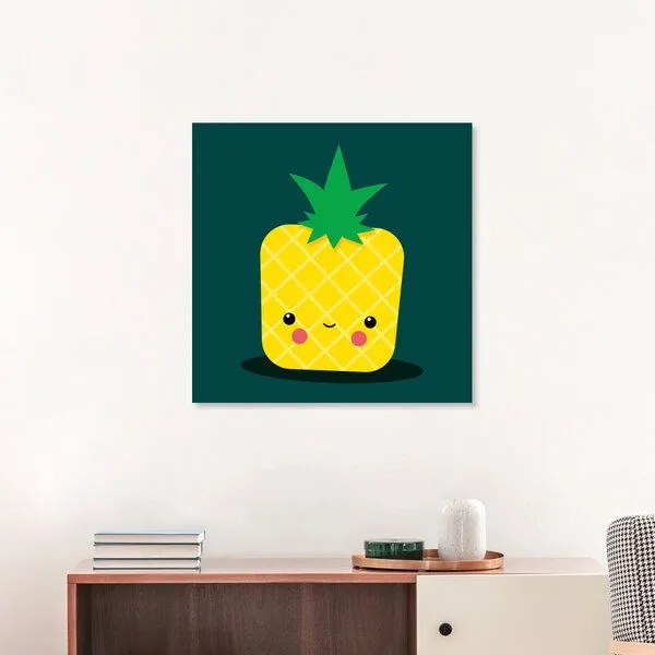 Photocircle Photocircle Poster / Leinwandbild - Kinderzimmerbild süße Ananas – Produktbild 3 von 4
