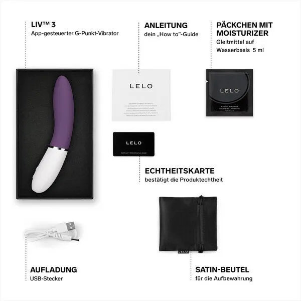 LELO App-gesteuerter G-Punkt-Vibrator - LELO LIV 3, Lila, – Produktbild 2 von 4