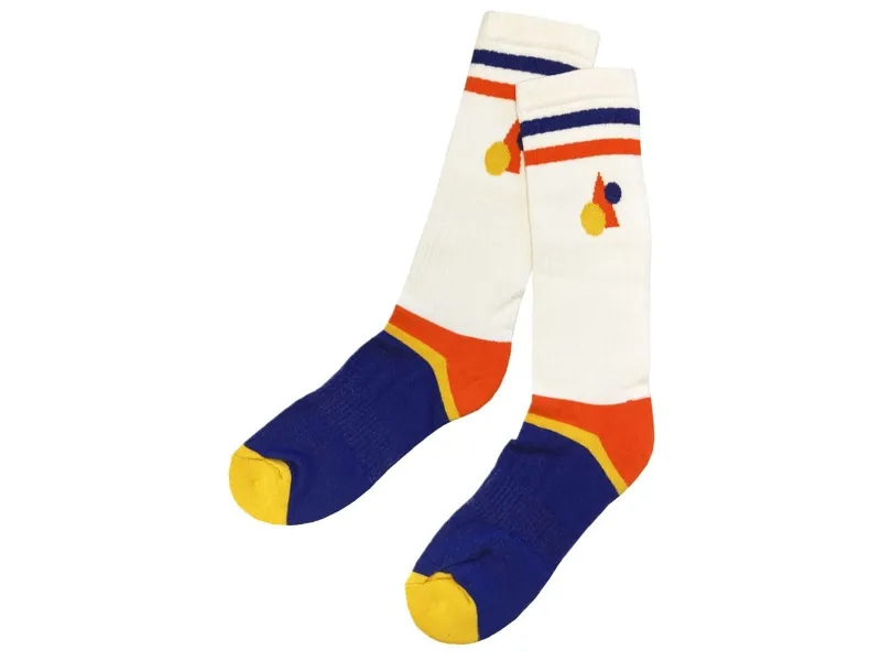 Fräulein Prusselise Damen Tennissocken Bio-Baumwolle Geo Rakete Gr.39-42, Weiß, mehrfarbig, – Produktbild 1 von 2