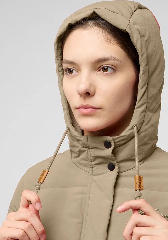 Jack Wolfskin Jack Wolfskin Daunenmantel NORDLICHT COAT W, Beige, – Produktbild 4 von 5