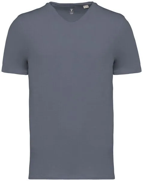 YTWOO YTWOO Essentials Herren-Slub-T-Shirt aus biologischer Baumwolle, Grau, – Produktbild 2 von 2