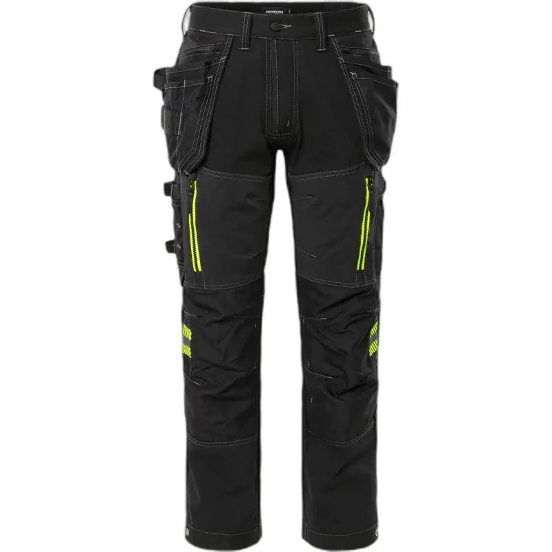 Fristads Stretch-Arbeitshose Fristads Outdoor 2566 STP, Schwarz, – Produktbild 2 von 2