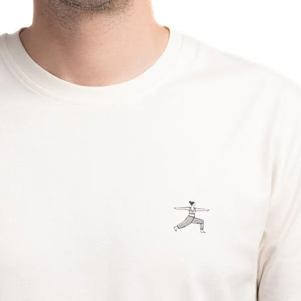 Natural Vibes Natural Vibes T-Shirt Yoga Bio GOTS | Bio T-Shirt | Weißes T-Shirt (Naturweiß) | Herren T-Shirt – Produktbild 1 von 4