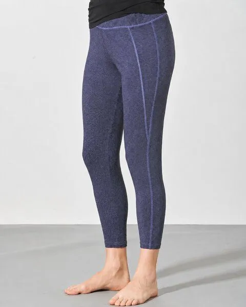 HempAge HempAge Yoga Leggins Jersey Hanf/Biobaumwolle, Lavender (blau), – Produktbild 2 von 4