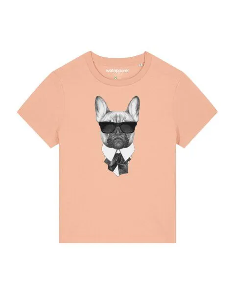 watapparel watapparel T-Shirt Frauen Ein fescher Hund, Fraiche peche, – Produktbild 1 von 4