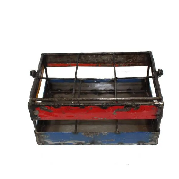 Mitienda Shop Mitienda Shop Flaschenträger aus Metallfässern, faltbarer Griff – Produktbild 1 von 3