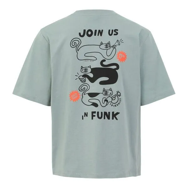 Iriedaily Iriedaily Cat Funk T-Shirt, Dark slate (blau), – Produktbild 2 von 4