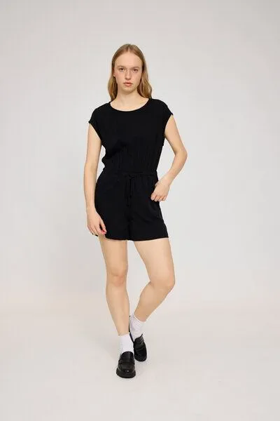 Mazine Mazine kurzer Jumpsuit, Schwarz, – Produktbild 1 von 4