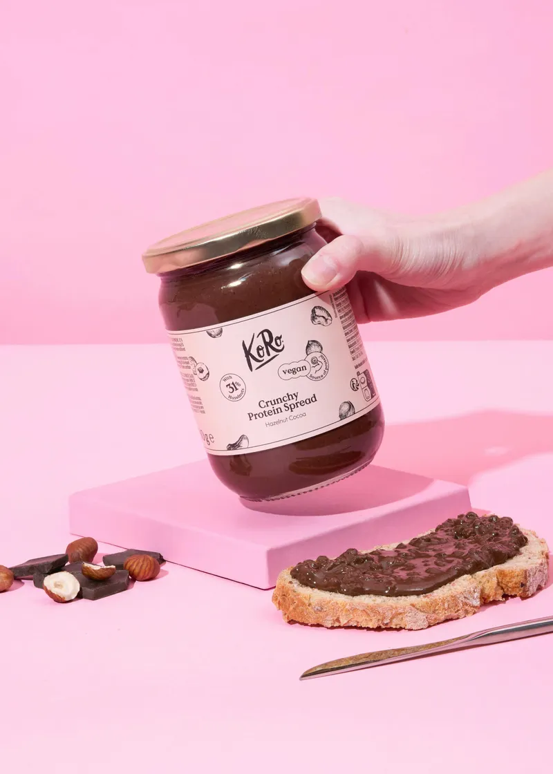 KoRo Vegane Proteincreme Haselnuss Kakao 500 g – Produktbild 3 von 5