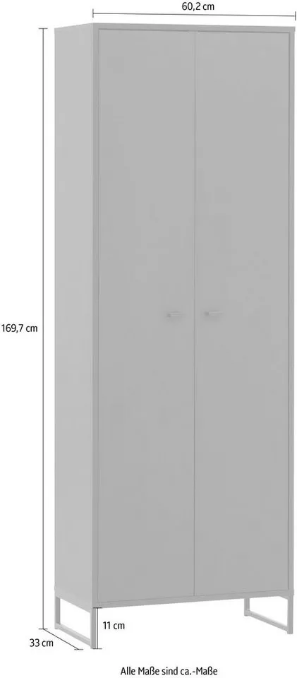 Schildmeyer Schuhschrank Janne, Schuhschrank, Made in Germany, B: 60 cm Solide Verarbeitung - Dieses Produkt ist in Deutschland gefertigt, Grün, – Produktbild 4 von 5