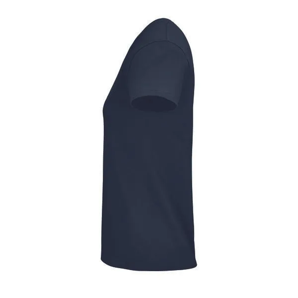 Sol's Sol's Damen T-Shirt Kurzarm Rundhals aus Bio - Baumwolle, French navy, – Produktbild 4 von 4