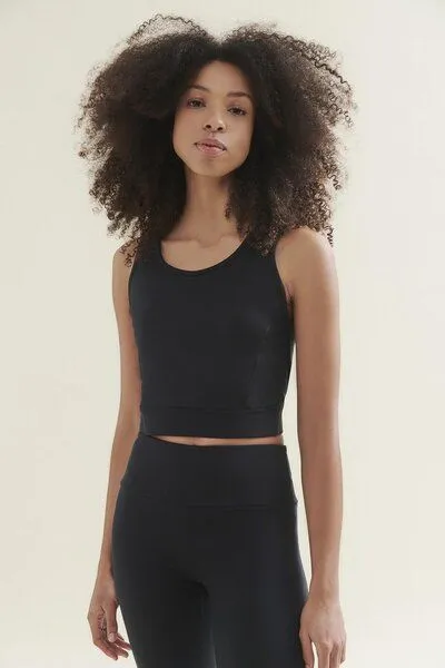 Wellicious Wellicious New 3/4 Crop Top, Caviar black, – Produktbild 1 von 2