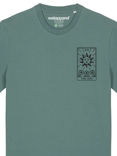 watapparel watapparel T-Shirt Unisex Tarot The Sun, Green bay, – Produktbild 3 von 3