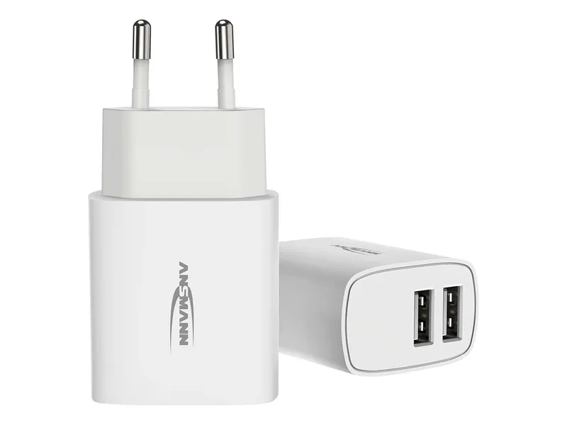 Ansmann Ansmann USB-Ladegerät "Home Charger HC212", 2,4 A, 12 W, 2x USB-A, weiß – Produktbild 1 von 1