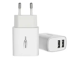 Ansmann Ansmann USB-Ladegerät "Home Charger HC212", 2,4 A, 12 W, 2x USB-A, weiß – Produktbild 1 von 1