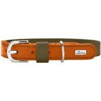 Dog Sport Dog Sport HUNTER Hundehalsband wolmar biothane x leder khaki M, Khaki, – Produktbild 1 von 1