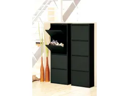 Metall-Schuhschrank "Big One Shoe 4" schwarz – Produktbild 1 von 1