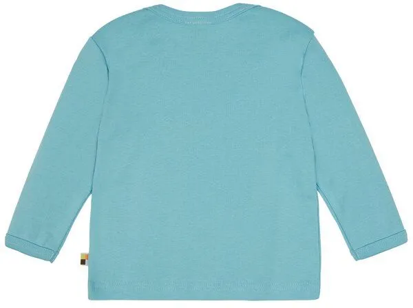 loud + proud loud + proud Babys & Kinder Shirt uni, GOTS-zertifiziert, Cyan(petrol), – Produktbild 1 von 2