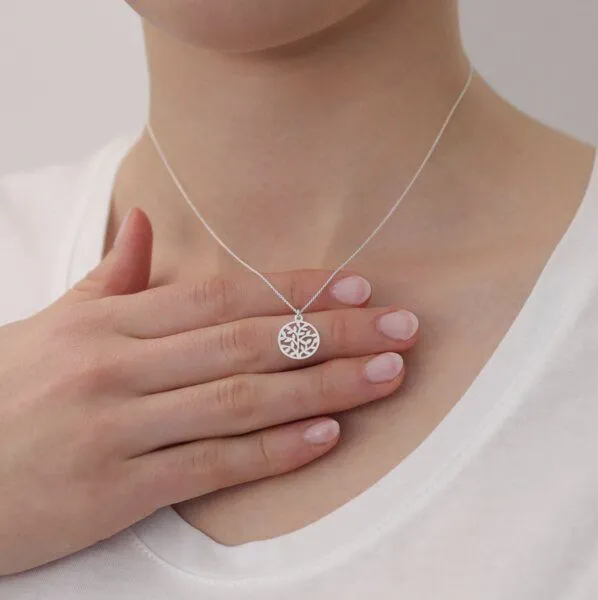 BELLYBIRD Jewellery BELLYBIRD Jewellery Halskette - Lebensbaum, Anhänger kleiner Baum, Silber/ Silber vergoldet, Silber, – Produktbild 4 von 5