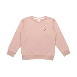 Walkiddy Walkiddy Kinder Sweatshirt GOTS zertifiziert – Bio-Baumwolle, Rosa mit Tiermotiv, weich & bequem, wärmend, alltagstauglich – Produktbild 1 von 1