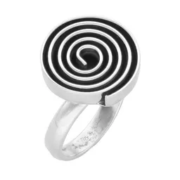 pakilia pakilia Silber Ring Labyrinth rund Fair-Trade und handmade – Produktbild 1 von 1