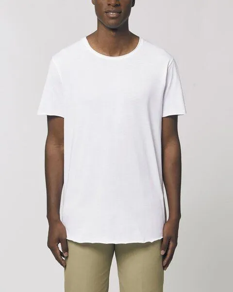 YTWOO YTWOO Extra langes Herren T-Shirt aus Bio-Baumwolle, Fairtrade, Weiß, – Produktbild 2 von 4
