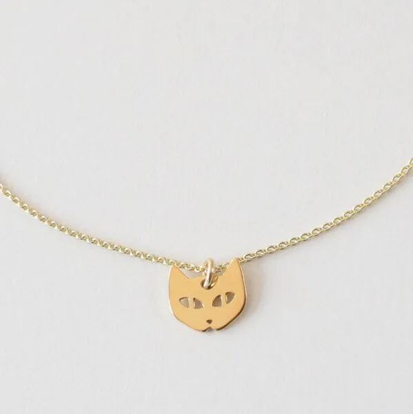 BELLYBIRD Jewellery BELLYBIRD Jewellery Kinderkette - kleine Katze, Anhänger/ Silber/ Silber vergoldet, Silver, – Produktbild 1 von 4