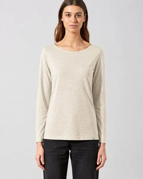 HempAge HempAge Langarmshirt Yakwolle/Hanf/Biobaumwolle, Nature(weiß), – Produktbild 1 von 4